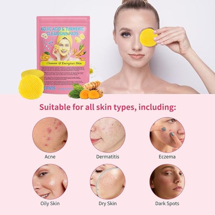 Kojic Acid and Turmeric Cleansing Pads